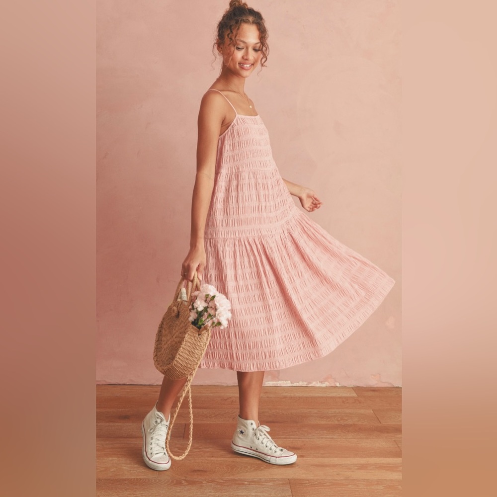 NWT Breathe Of Youth Ever & Ever Midi Pocket Dress